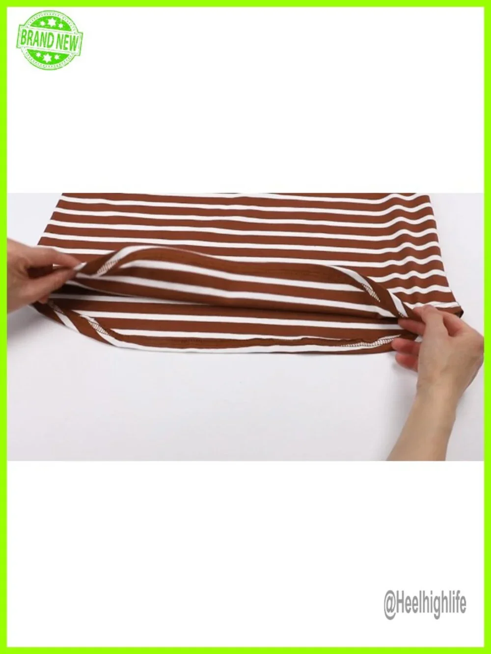PEHMEA Womens 100% Cotton Striped Short Sleeve Crewneck T-Shirt Casual Top